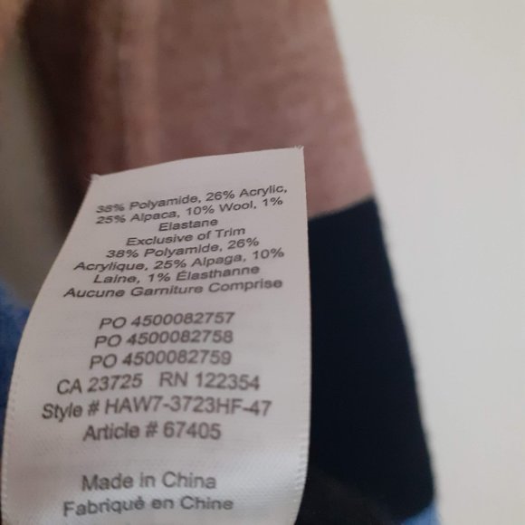 ARITZIA WILFRED FREE CIPIANA ALPACA WOOL BLEND COLORBLOCK OVERSIZED SWEATER 2 - Picture 5 of 6